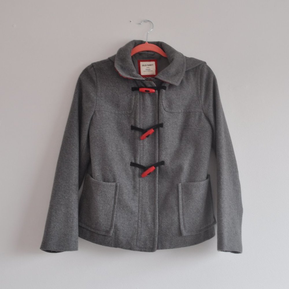 Old Navy Red Plaid Coat